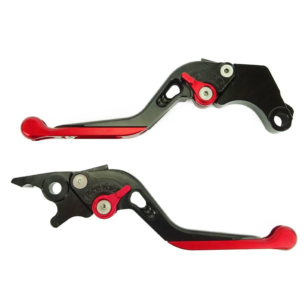 H241 Black/Red Honda Brake Clutch Lever 6 Adjustable Telescopic Fit Monkey 125 GROM 400X CBR400R CL250 etc