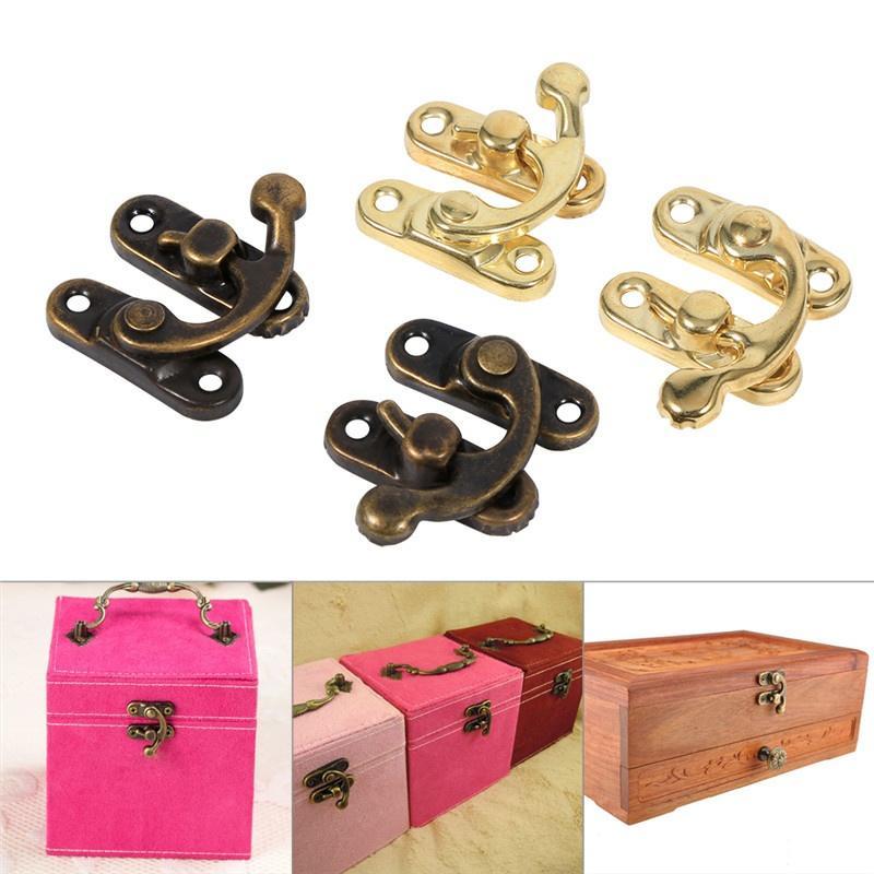 Latch Hook Hinge Small Mini Antique Wood Box Catch Decorative B14 1O-L620-R9MN-CA 2 Sets Latch Hook Hinge Small Mini Antique Wood Box Catch Decorative B14 1O-L620-R9MN-CA 2 Sets
