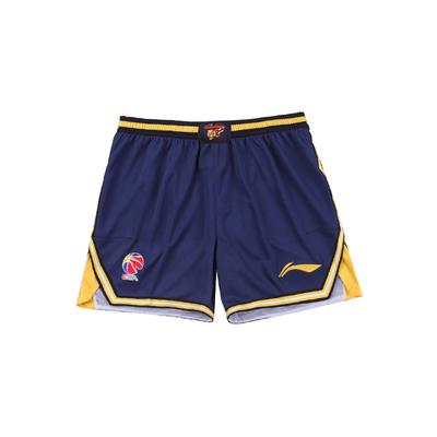 Li Ning CBA Series Sports Casual Competition Elastic Logo Color Block Printed Basketball Shorts Classic Edition 24-25 Season Guangdong Team AAPU505-1