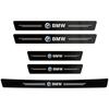1/4/5Pcs Leather Car Door Sill Protector Carbon Fiber Sill Strip For BMW 50th G07 G06 G02 G01 F48 F39 G42 G26 F01 F02 GT E48 i3 pdcr06