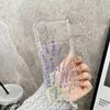 Elegance Purple Lavender Pattern Clear Case For Samsung Galaxy S26 S25 S24 S23 S22 S21 S20 Ultra Plus FE A53 A72 A71 A73 Cover