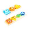 Blocks Stacking Wooden For Kids Learning Toy With Shape And Animal Matching