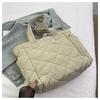 2023 Women's Large Capacity Quilted Nylon Tote - Versatile Autumn/Winter Fashion Shoulder Bag