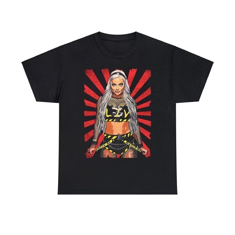 Liv Morgan Watch Me Starburst Black Tshirt S