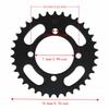 Steel Rear Sprocket Inner 76mm Drive Sprocket Durable Chain Sprocket  for Go Kart