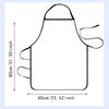 Creative Nail Polish Pattern Hairdresser Apron Waterproof Oilproof Cooking Baking Apron Bar Working Clothes For Woman Men