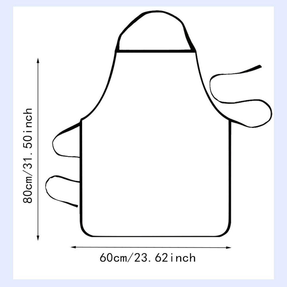 Creative Nail Polish Pattern Hairdresser Apron Waterproof Oilproof Cooking Baking Apron Bar Working Clothes For Woman Men