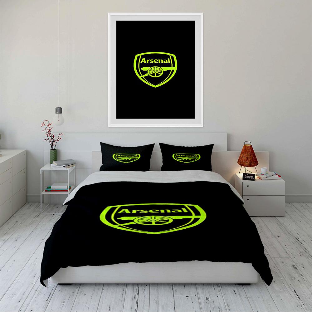 Arsenal Logo Bedding Set Bedding set (1 duvet cover, 2 pillowcases, duvet not included)