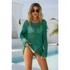 Women's Summer Hollow Leakage Mesh Long-sleeved Beach Knitted Sunwear