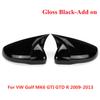 2x Carbon Look Side Wing Mirror Cover For VW For Volkswagen Golf 6 MK6  GTI GTD 2009-2013 Side Rear View Mirror Cap Cover