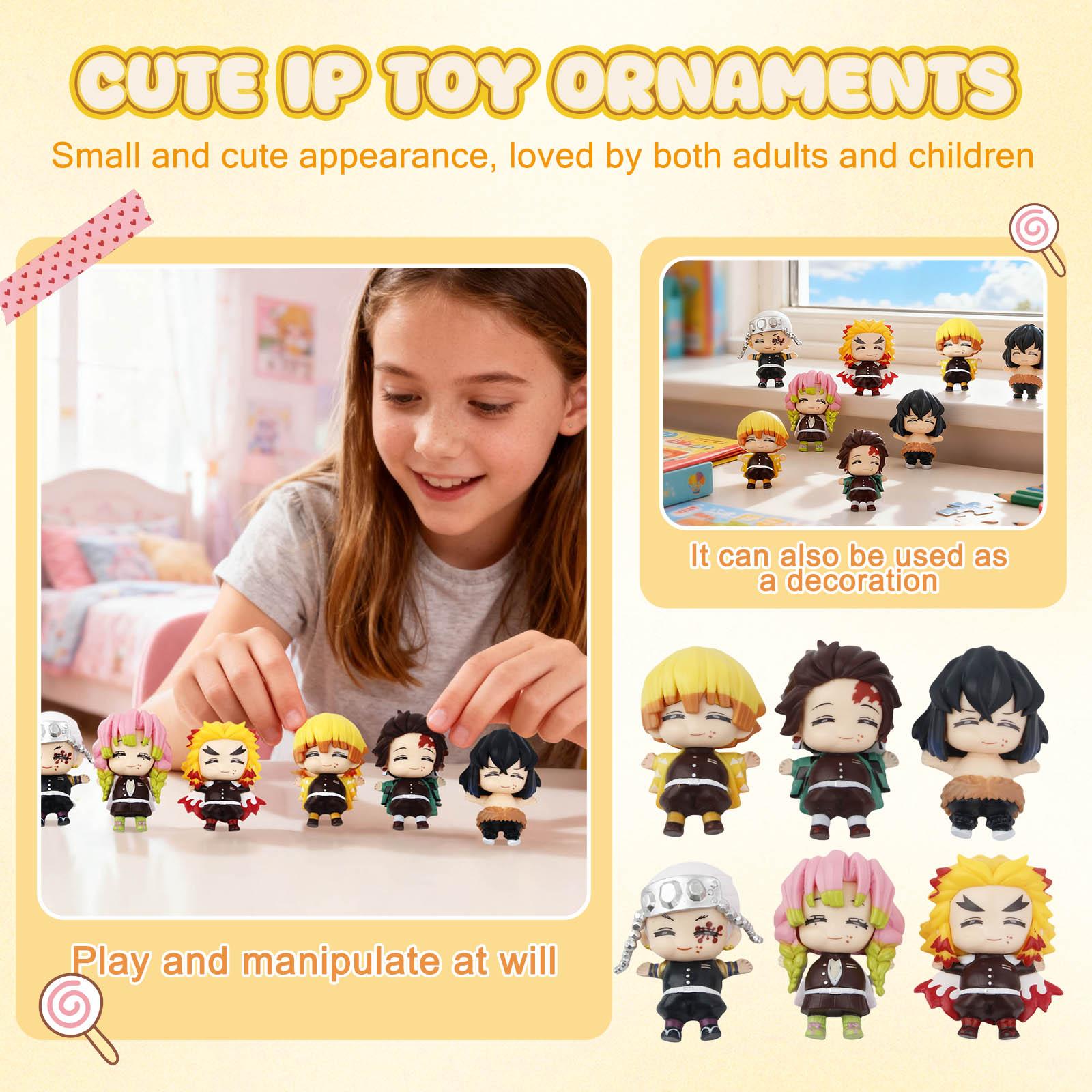 

Second Dimension Anime And Game Peripheral Figures, Desktop Decoration Figures, Computer Case Decoration Figures One Size