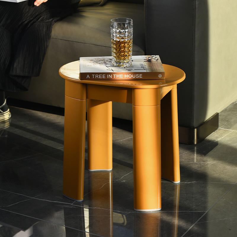 1Pc Plastic Round Stool, Shoe Changing Stool In The Living Room, Creative, Modern and Simple In The Living Room