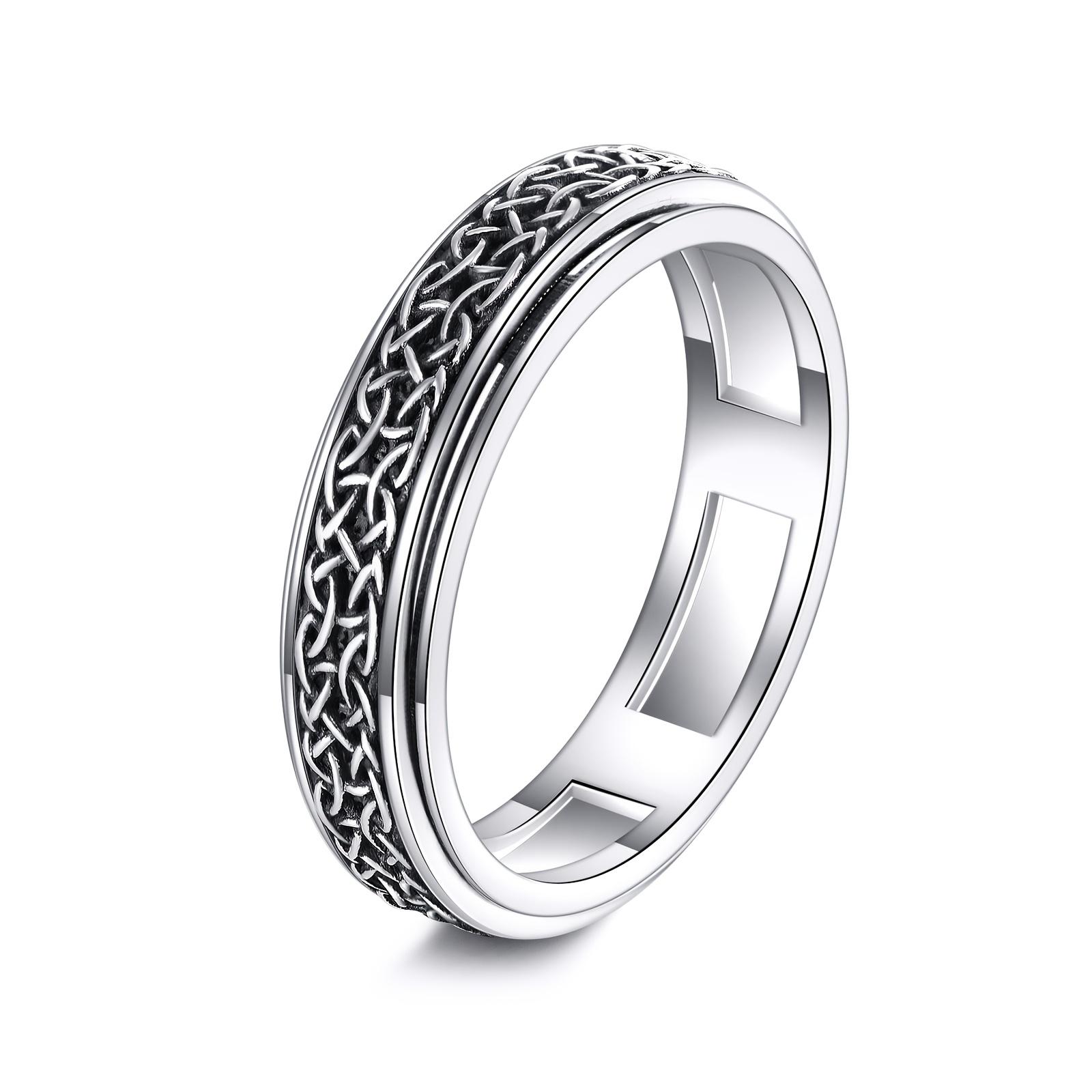 Celtic Ring for Men and Women, Silver Celtic Vintage Rotating Ring, Viking Thumb Ring, Jewelry Ring 8