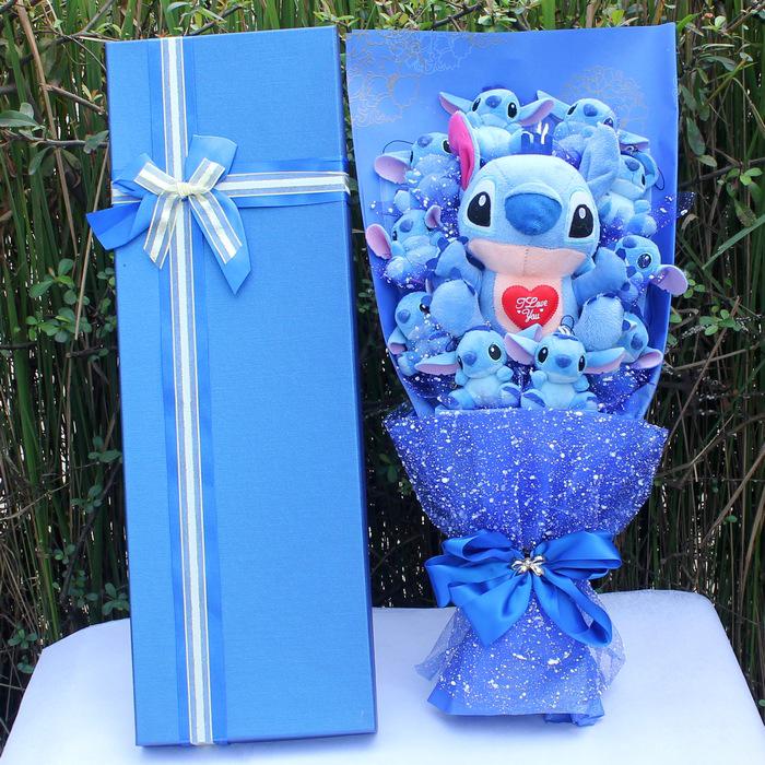 Lilo & Stitch Plush Bouquet - Cartoon Bouquet for Valentine's Day or Qixi Gift