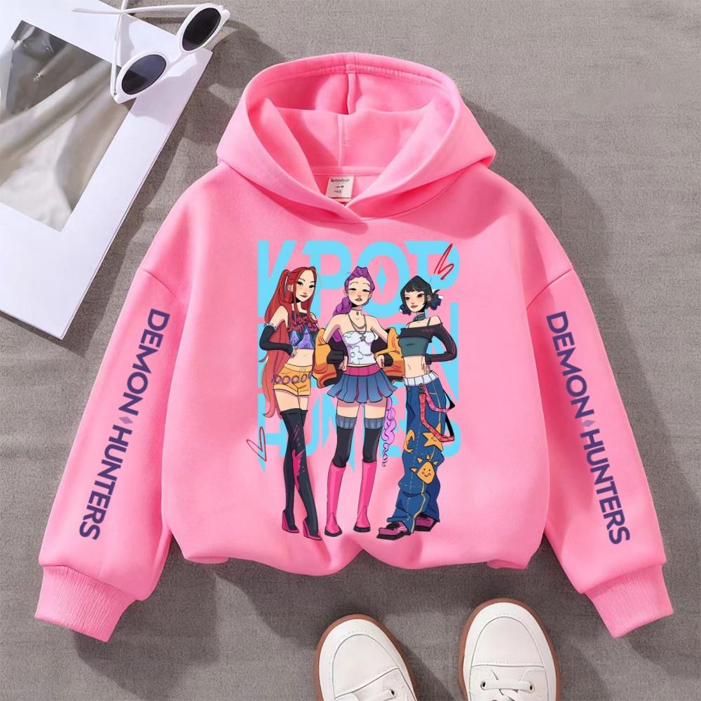 

Hoodies Sweatshirts Girls Fashion Top Casual Comfort Hoodie Printed Loose Sweatshirt 110