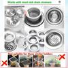 200 Sink Strainer Mesh Bags for Sink Drain Strainer,Anti-Clogging Disposable Drain Dovers Net Filter Sink Trash Catcher Bags