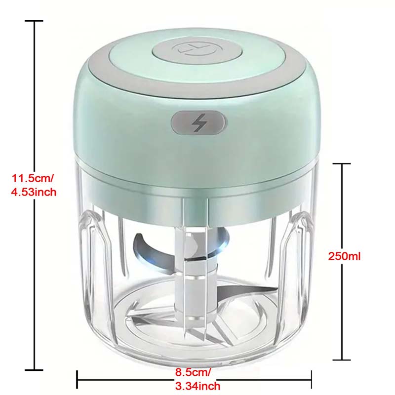 Electric Food Chopper Garlic Crusher Meat Grinder Mini Garlic Press Vegetable Chopper Masher Machine USB Kitchen Gadgets 100ml