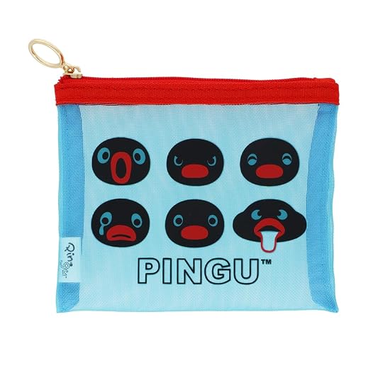Sun-Star Stationery Pingu Goods Mini Pouch Mesh Material Face S2339978 B0H2GX85MB
