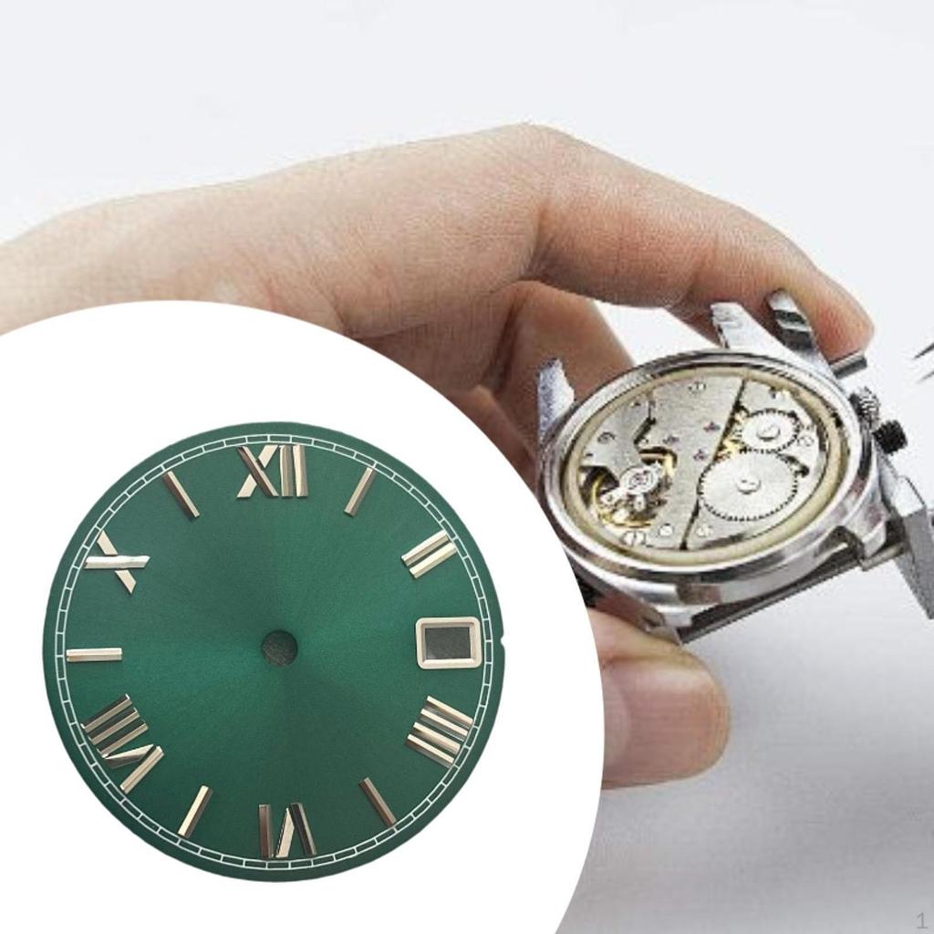 28.5mm Roman Numerals Dial Metal Component for NH36 Movement