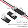 10/20pcs 2 Pin 2 Way Universal Compact Wire Terminals, No Wire-Stripping Required, Toolless Spring Wire Connectors, Quick Splice