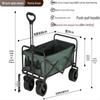 OIMG Foldable Outdoor Camping Wagon