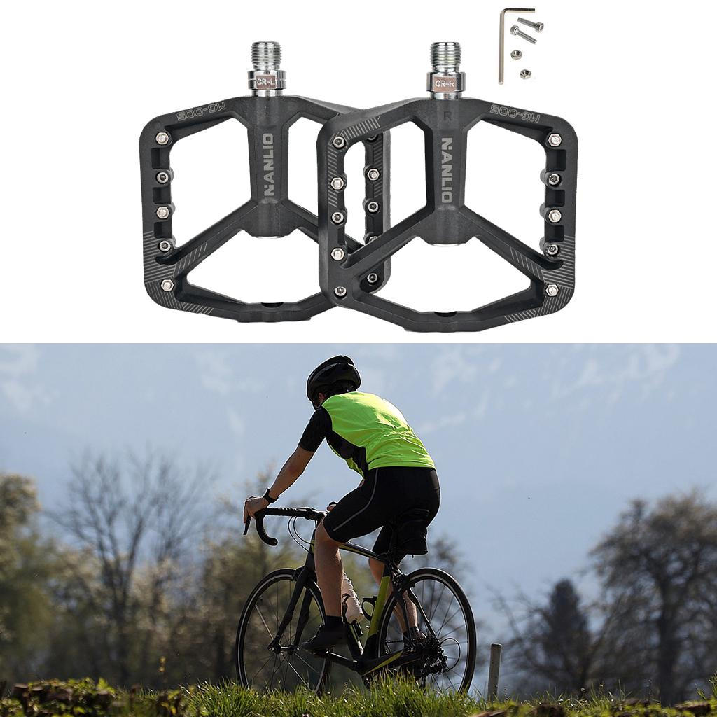Bike Pedals Mountain Road Nylon Fiber Cycling Cycle Platform BMX Bikes