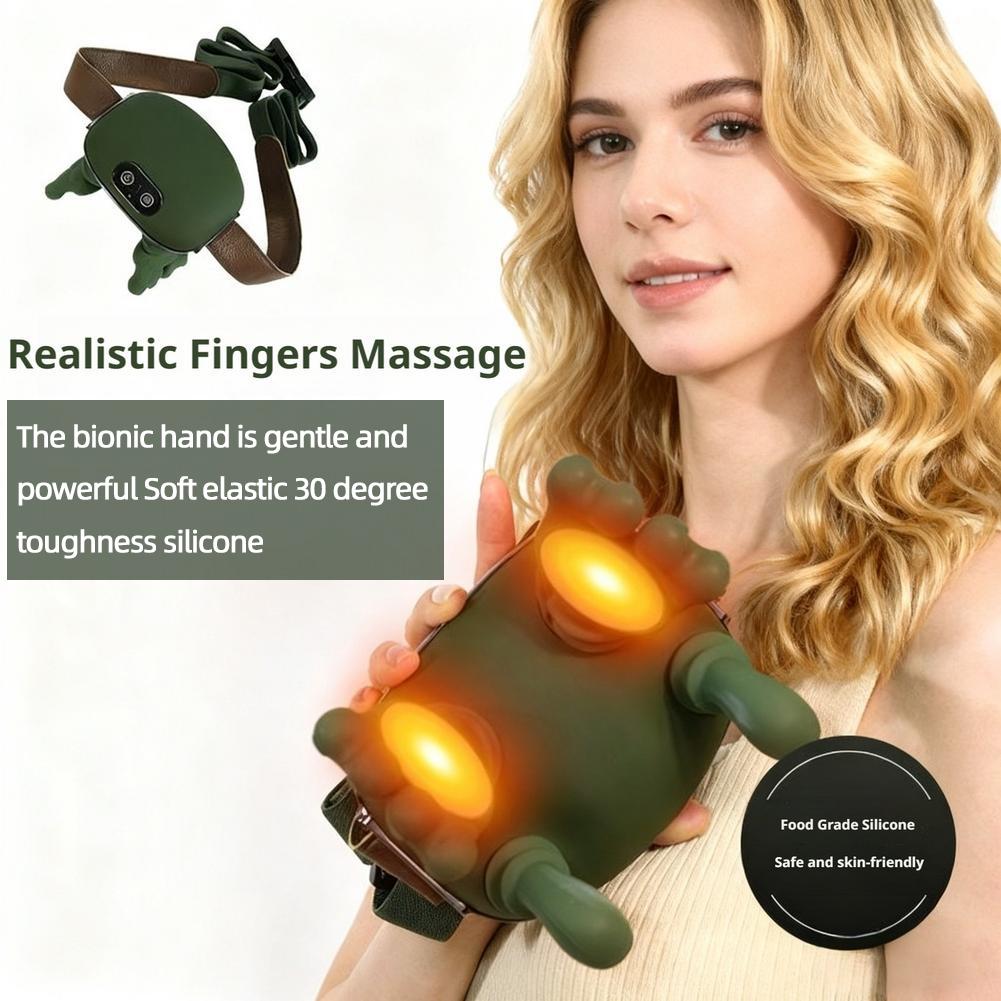Electric Neck and Shoulder Massager Cervical Spine Massager Trapezius Kneading Muscles Heated Back Massagers Pillow Relaxation