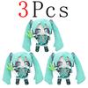 Cartoon 20cm Hatsune Miku Plush Doll Toy Anime sakura Miku snow Miku Character KawaiiSitting posture Fufu Kids Christmas Gift
