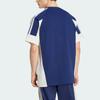 adidas Lux Tiro Script Football Style Casual Knit Loose Color Block Short Sleeve T-Shirt Men Tops KX9963