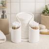 Plastic Cotton Swab Storage Box Dustproof Cotton Pad QTips Holder  Desktop Countertop