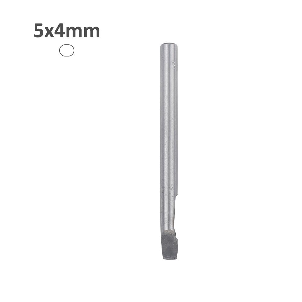 

1pcs DIY leather punching tool, chisel head width 4mm- oval flat punch, rounded straight punch, watch strap/belt leather puncher