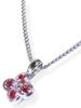 [Your and My Jewelry Box] SV Natural Pink Tourmaline Pendant Necklace - Clover [October Birthstone] [Gift Wrapped]