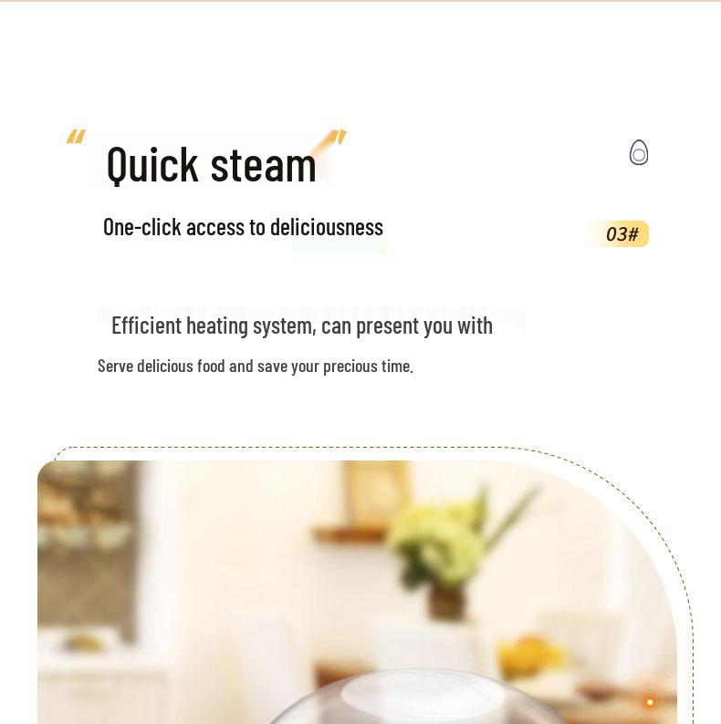 Multifunctional Mini Egg Steamer with Auto Power-Off