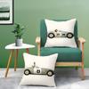Funny Cartoon Animals Car Art Pillow Case Comfort Sofa Bed Silky Elegant Invisible Zipper Decorative Cushion Cover