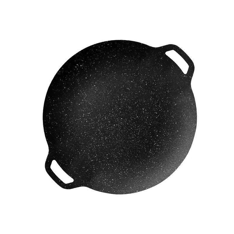 Maifan Stone BBQ Grill Plate: Portable, Non-stick Korean Steak Frying Pan for Outdoor Camping.
