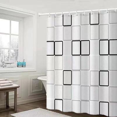 Bathroom Partition Curtain PEVA Waterproof Shower Curtain With Hook Mildew Proof Durable Screens Bathroom Decoration Accessories