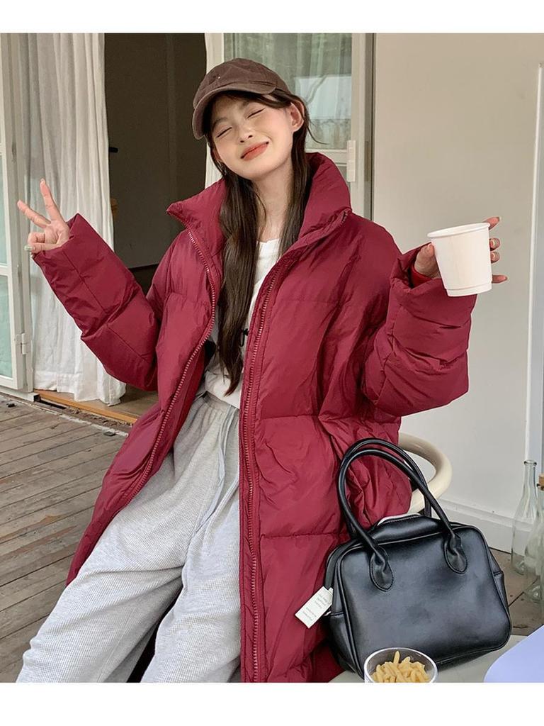 Factory Direct Oversized Long Sleeve Cotton Puffer Coat for Women - Extra Thick, Warm, Loose Fit