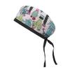 Adjustable Cotton Surgical Cap with Cartoon Print for Women and Men