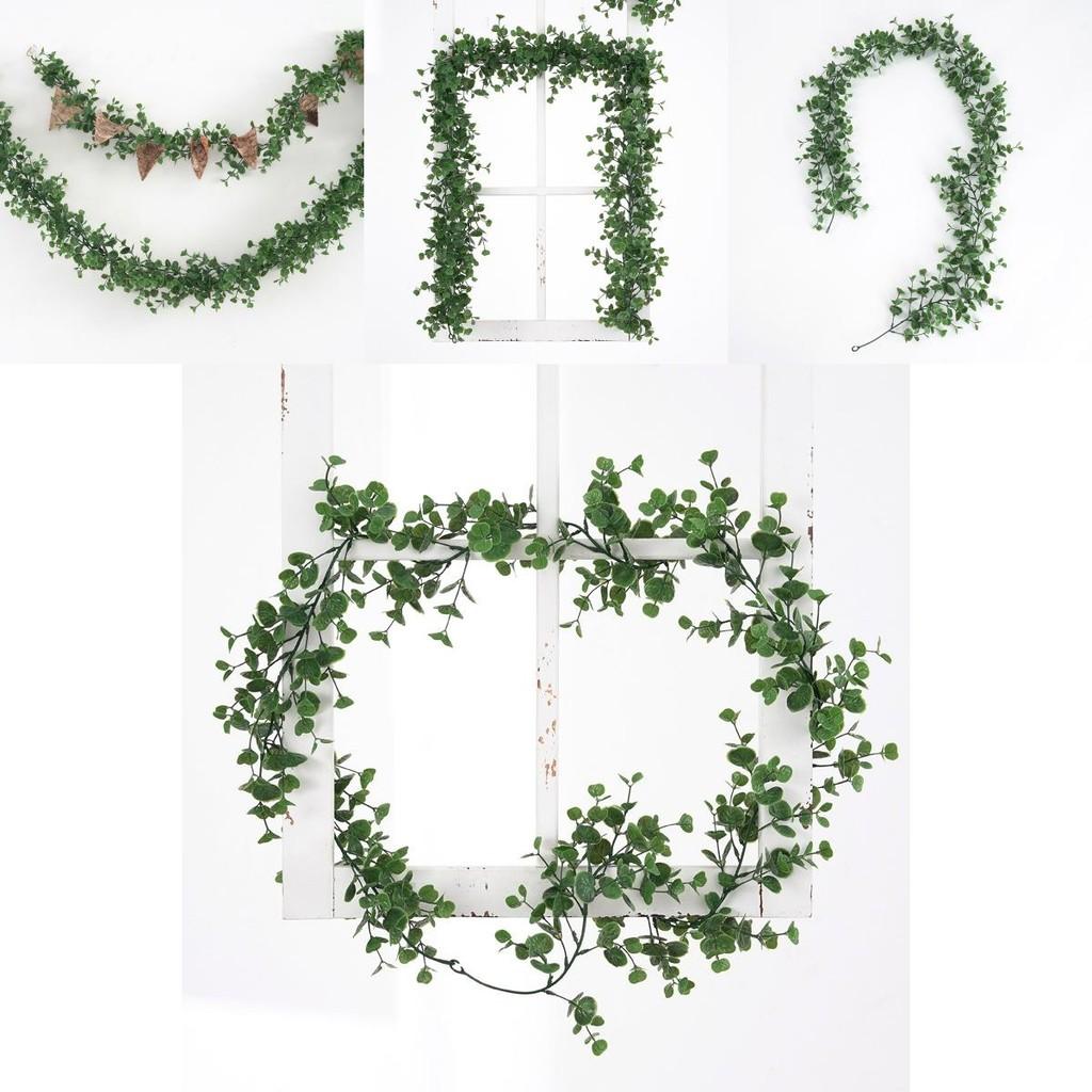 Indoor Green Wall Decor With Faux Plant Money Leaf Vines For Home And Photography