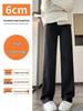Women's 2023 Winter High-Waist Wide-Leg Jeans: Warm, Thick, Straight-Leg, Slimming Velvet Trousers.
