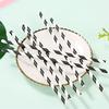 Paper Straws Disposable Holiday Party Drinking Straws Decoration Straws 100Pcs