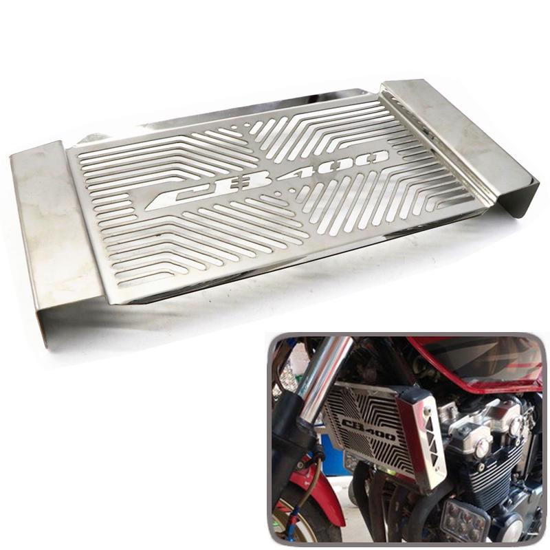 Cb400 Radiator Cover Stainless Steel Motorcycle Radiator Water Tank Guard Protective Cover ...