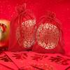 20Pcs Silk Drawstring Gift Bags for Candy Jewelry Wedding Party Favors Storage Packaging New Year Spring Festival Decorative