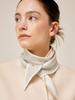 Saengleogsyu 100% Wool Twilly Scarf Short/Long Light Grey