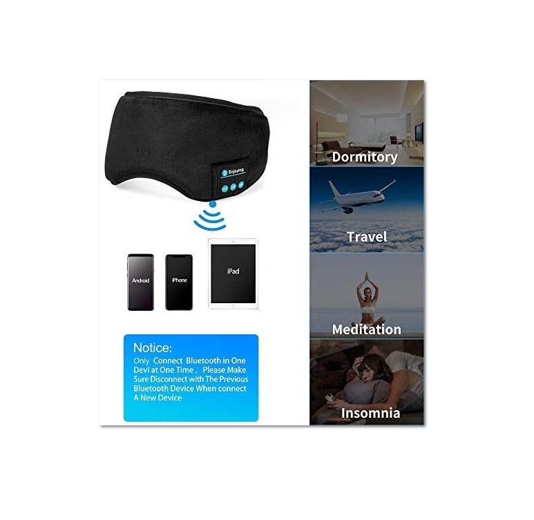 Bluetooth 5.4 Sleep Mask with Music and Call Features