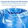 10pcs PE Large Bucket Liner Bags Thickened Grains Storage Bag  Household Organization Industrial