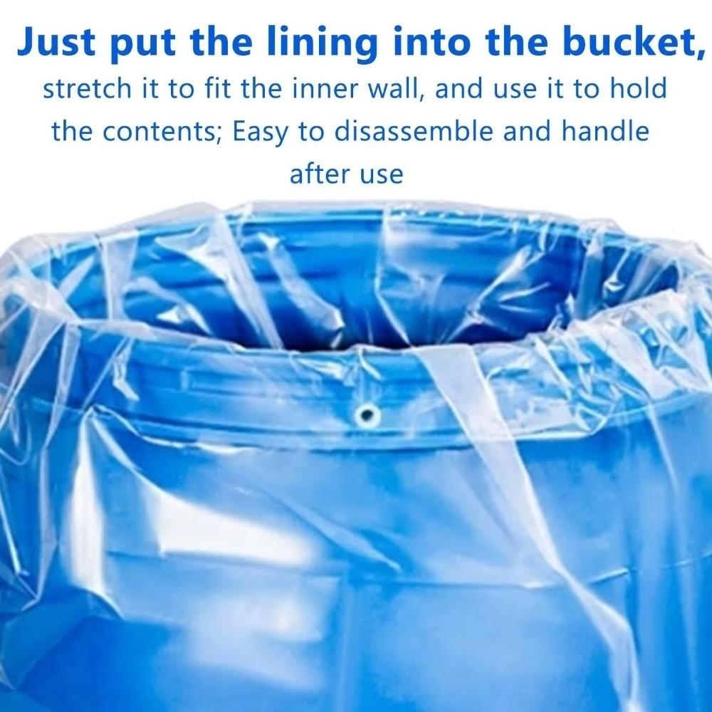 10pcs PE Large Bucket Liner Bags Thickened Grains Storage Bag Household Organization Industrial