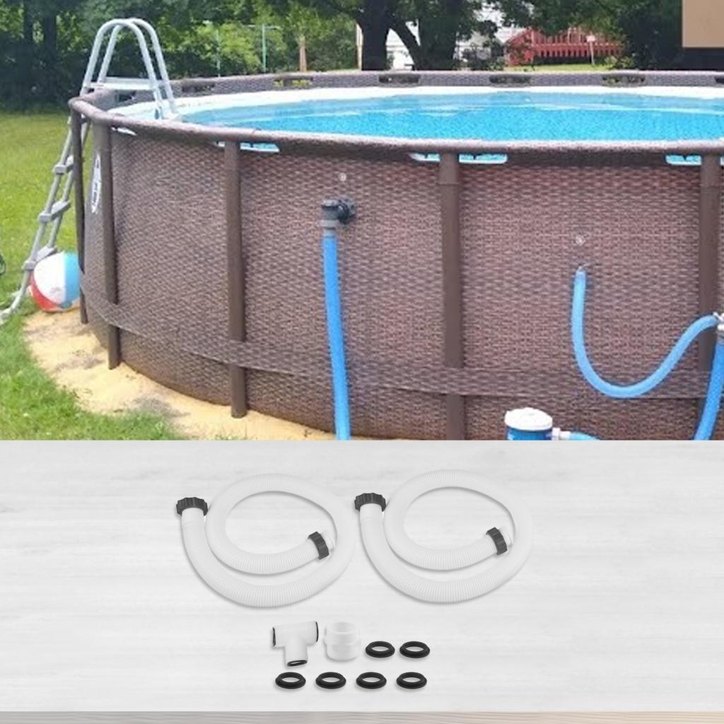 Sand Filter Pump Hose with Connectors for Intex For Coleman Above Ground Pools