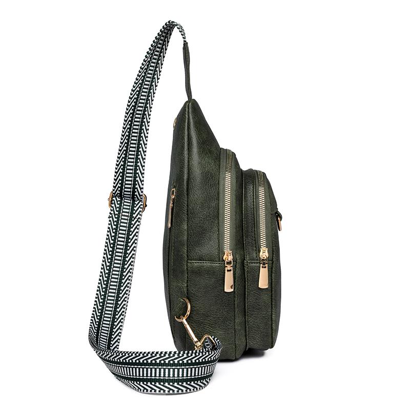 Kožená taška přes rameno Taška přes rameno Multifunkční voděodolná crossbody taška pro ženy