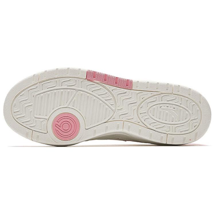 Anta Lieyan1.0 Breathable Lightweight Height Increasing Low top Skateboard Shoes Women's White Pink Sneakers 122528091-5